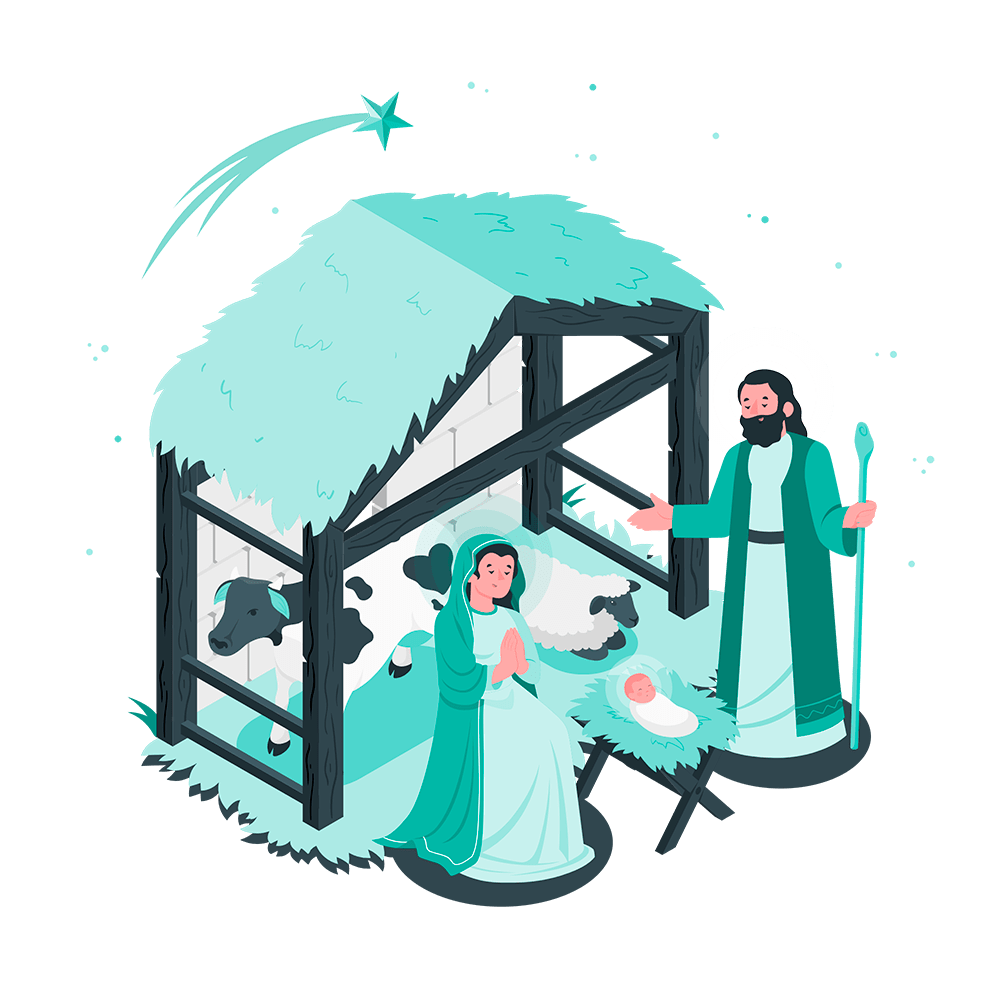 Naissance de Jésus dans l'étable